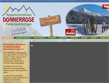 Tablet Screenshot of donnerrose.com